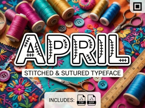 April: A Bold Display Font for Impactful Design