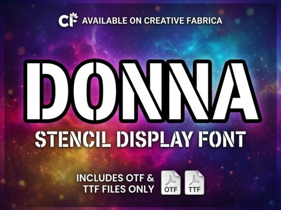 Donna: A Bold Display Font for Impactful Branding