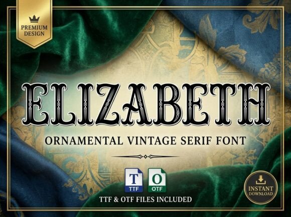 Elizabeth: A Bold Display Font for Impactful Design