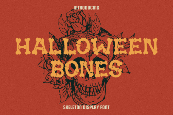 Halloween Bones: A Typeface for Eerie & Playful Design