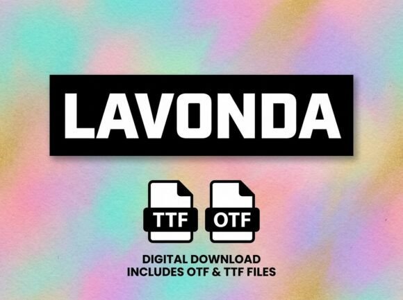 Lavonda: A Bold Display Font for Impactful Design