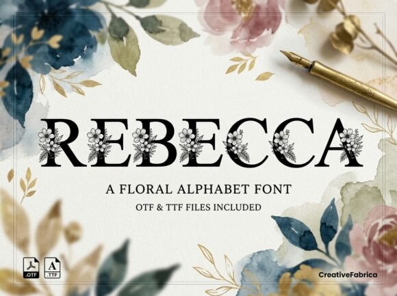 Rebecca: A Decorative Display Font for Bold Visual Identity